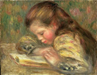 Lesendes Kind, ca. 1890